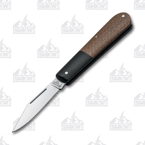 Boker Barlow Integral Micarta Brown Micarta 2.52in Satin Clip Point