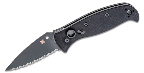 Spyderco Autonomy 2 Folding Knife Black Serrated