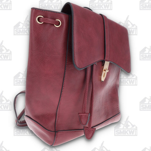 FabiGun 1923 Red Stitched Leather Backpack