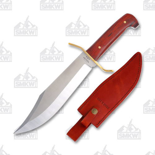 Bear & Son 12" Cocobola Gold Rush Bowie Fixed Blade