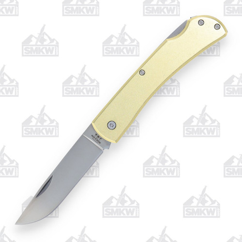 Bear & Son Large Farmhand Lockback Folding Knife Yellow