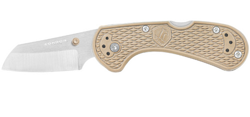 Condor Cadejo Cleaver Folding Knife Desert Tan