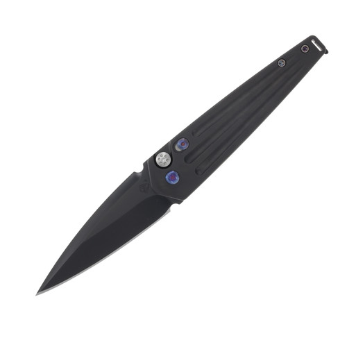Medford Nosferatu OTS Automatic Knife PVD S35VN Black (Flamed Hardware)
