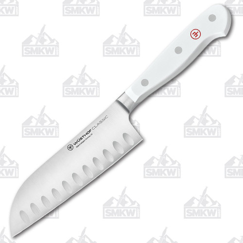 Wusthof 5" Santoku With Hollow Edge Classic White