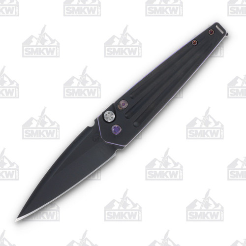 Medford Nosferatu OTS Automatic Knife PVD S35VN Black (Violet Hardware)