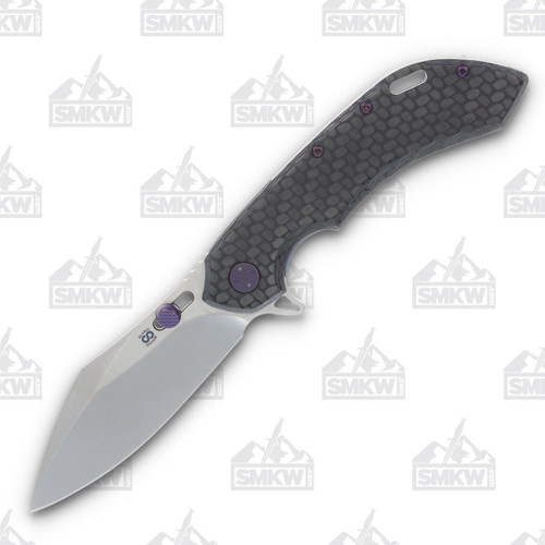 Olamic Wayfarer 247 Folding Knife T-030C Fat Carbon Kinetic Ocean