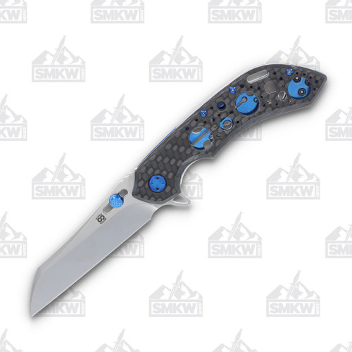 Olamic Wayfarer 247 Folding Knife T-058W Wharning Twill Fat Carbon (Jeweled Acid Rain)