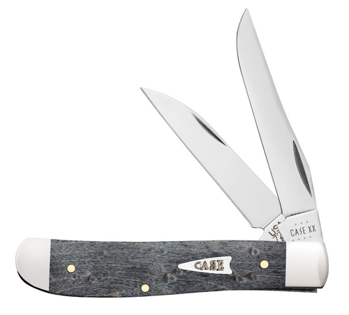 Case Gray Birdseye Smooth Maple Mini Trapper Pocket Knife