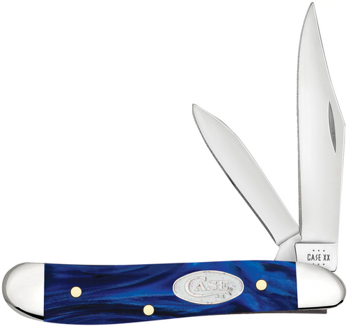Case Blue Pearl Kirinite Peanut Pocket Knife