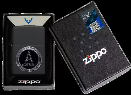 Zippo US Space Force Black Matte Lighter