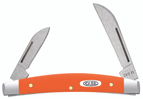 Case Smooth Orange Synthetic Small Congress Folding Knife