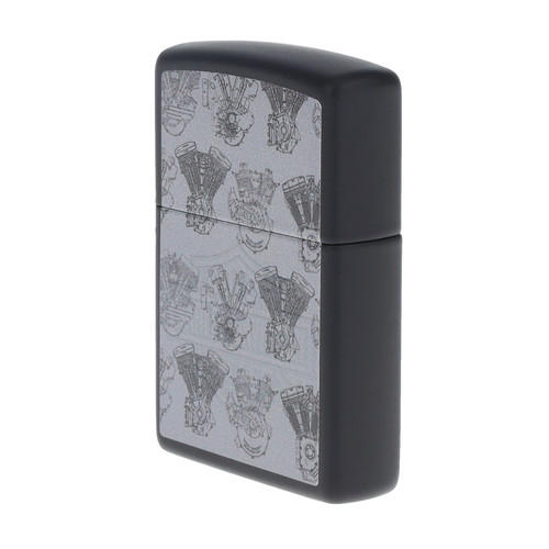 Zippo Lighter Harley Davidson Logo Blacklight 1