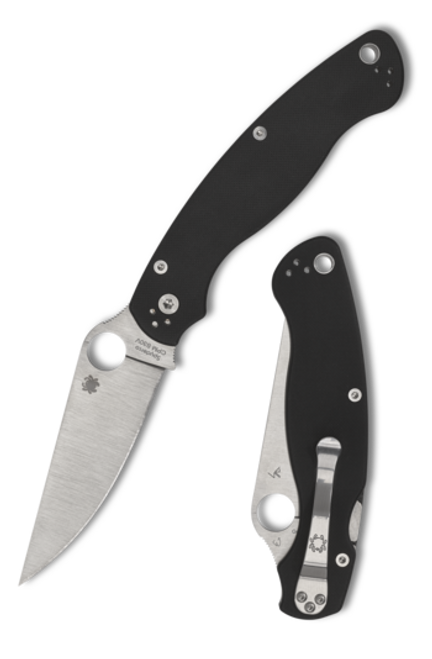 Spyderco Military 2 Folding Knife Black G-10