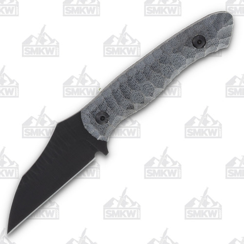 Wachtman Knife and Tool Kliff Fixed Blade (Stonewash Black Micarta)