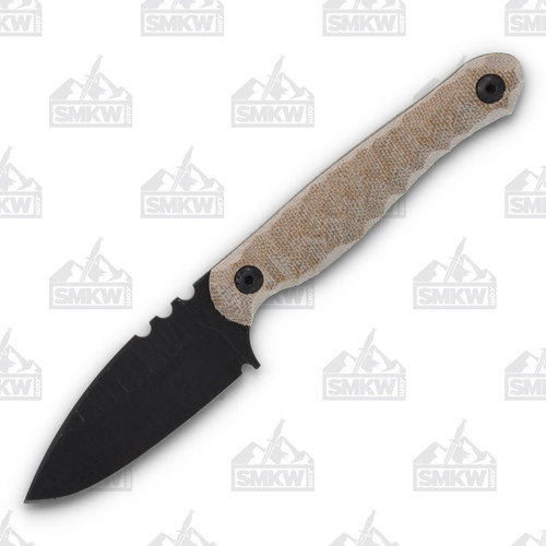 Wachtman Knife and Tool Eddy 2 Fixed Blade (Stonewash Natural Micarta)