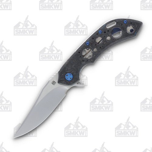 Olamic Wayfarer 247 Folding Knife T-055W Dark Matter (Blue Acid Rain)