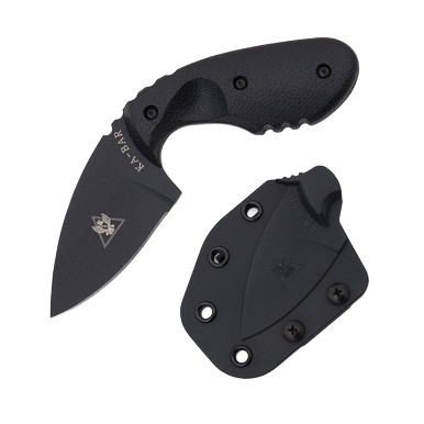 KA-BAR TDI Investigator Fixed Blade Knife 2.71in Black Drop Point KA1493