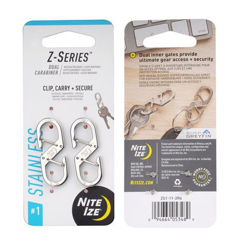 Nite Ize Z-Series # 1 Dual Carabiner 2 Pack