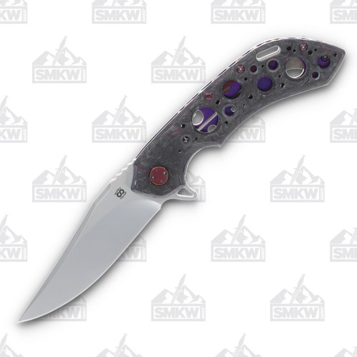 Olamic Wayfarer 247 Folding Knife T-079B Purist Purple Black Matter Purple (Jeweled)