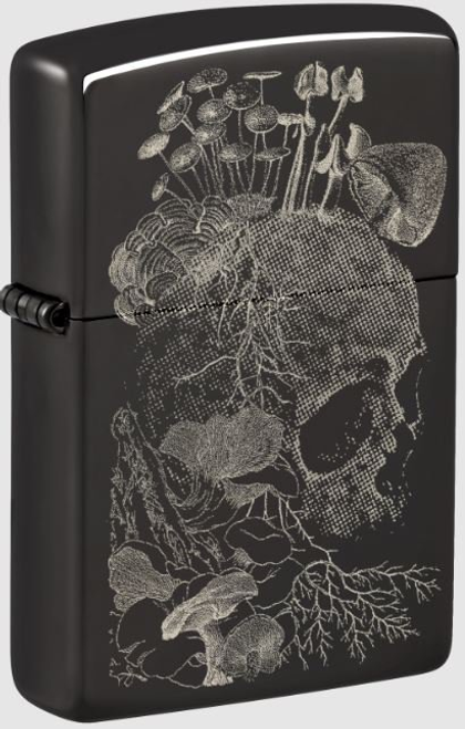 Zippo Skull Mushroom Design Lighter