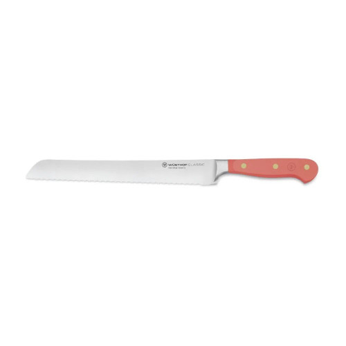 Wusthof Classic Coral Peach 9' Bread Knife  Double Serrated
