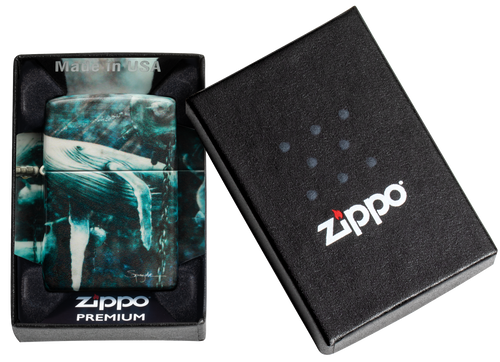 Zippo Spazuk Whale Scene Lighter