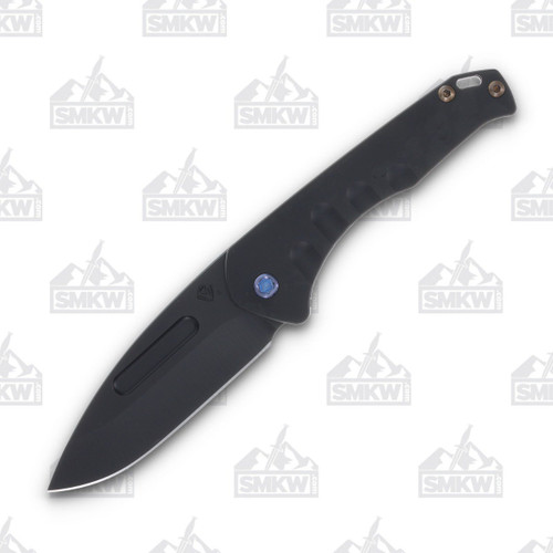 Medford Praetorian Slim Folding Knife 3.25in Drop Point Blue Hardware