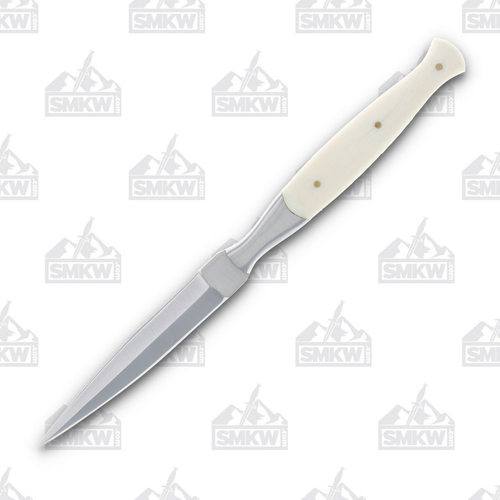 Slim Filework Dagger White Smooth Bone