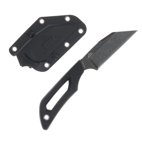 Outdoor Edge Pivot 2.6in Wharncliffe Fixed Blade Black OEPKWC-2C