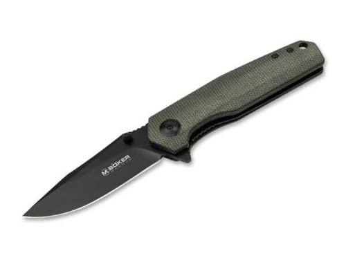 Boker Magnum Field Flipper Folding Knife Green 2.83in Plain Clip Point 1