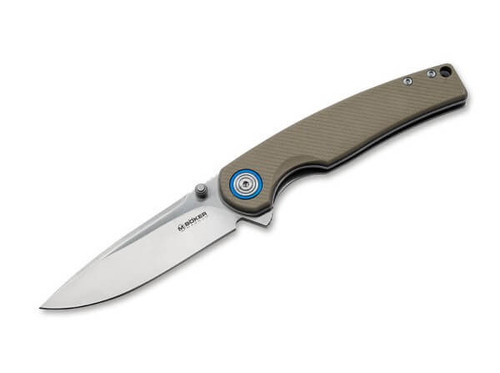 Boker Magnum Rekin Folding Knife Gray 3.19 Inch Plain Drop Point 1