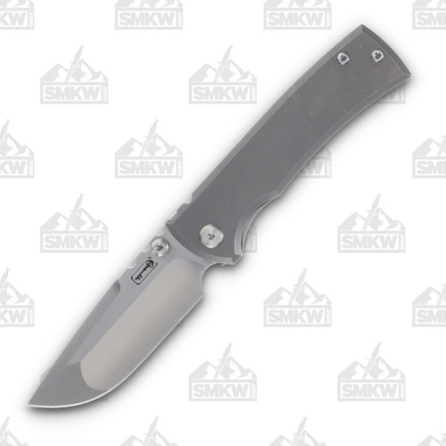 Chaves Knives Redencion Street Framelock Folding Knife (Gray Titanium  Drop Point)