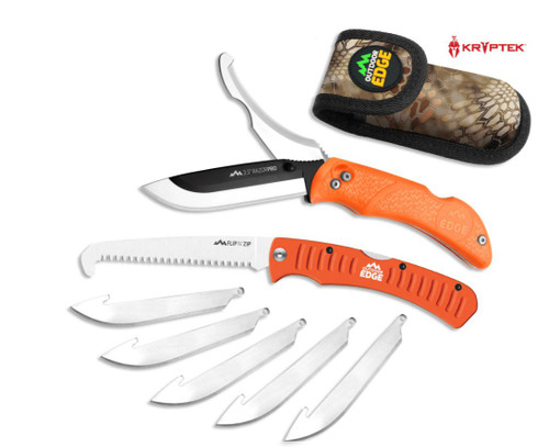 Outdoor Edge 3.5" Razor Pro Saw Combo Orange