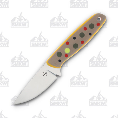 Boker Plus The Brook Brown Trout 2.83in Drop Point Fixed Blade Knife