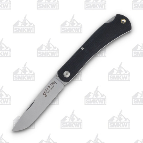 Smith & Sons Mudbug Lockback Folding Knife (Black Burlap Micarta)