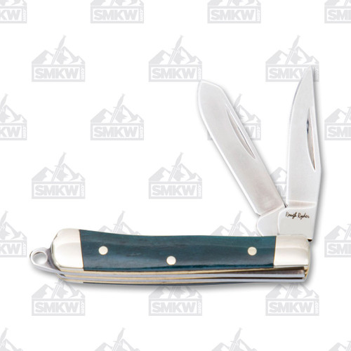 Rough Ryder Turquoise Bone Little Lookout Trapper Folding Knife