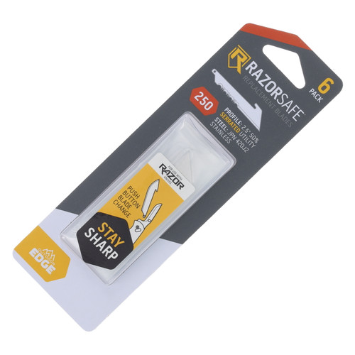 Outdoor Edge Knives 2.5in Serrated Utility Blades 6 Pack