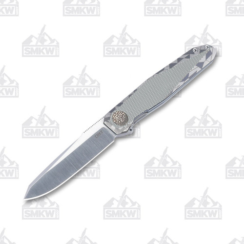 CRKT Facet Viral Premium Limited Edition Folding Knife (Silver Titanium)