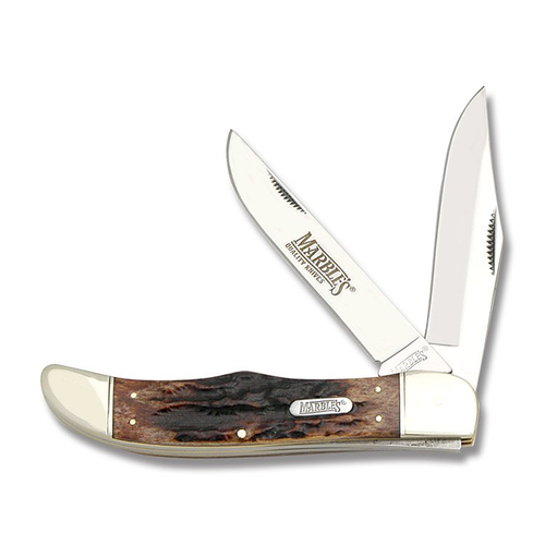 Marble's Brown Jigged Bone Folding Hunter Pocket Knife