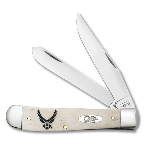 Case Air Force Natural Smooth Bone Trapper Folding Knife