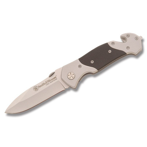 Smith & Wesson First Response Folding Knife 3.3in Satin Drop Point