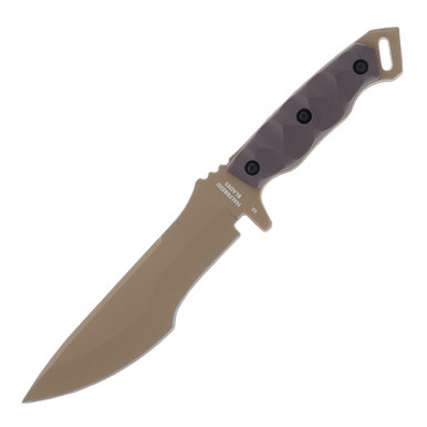 Halfbreed Medium Infantry 6.69in D2 Recurve Drop Point Dark Earth