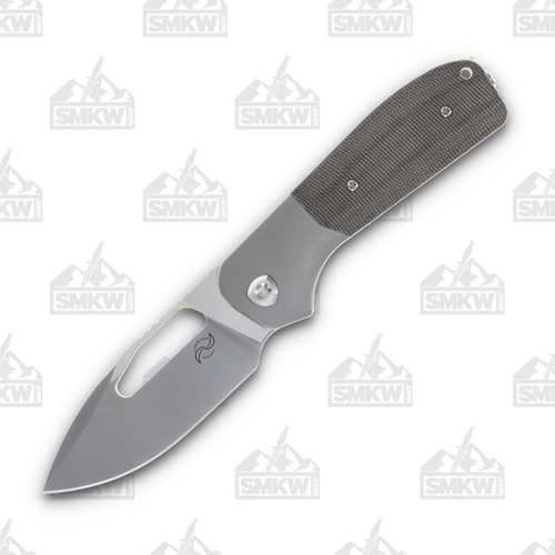 Liong Mah Design Field Duty 3.5 Linerlock Folding Knife (Green Micarta)
