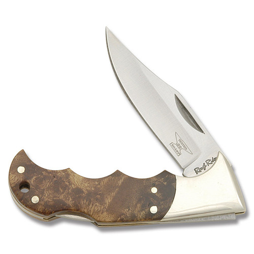 Rough Ryder Burlwood Pocket Pal Lockback Folding Knife