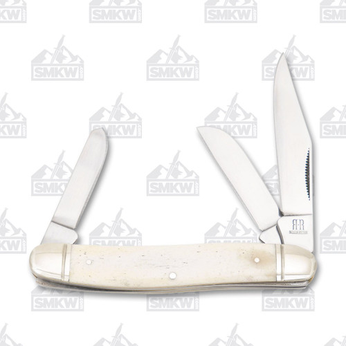 Rough Ryder White Smooth Bone  Horseshoe Stockman