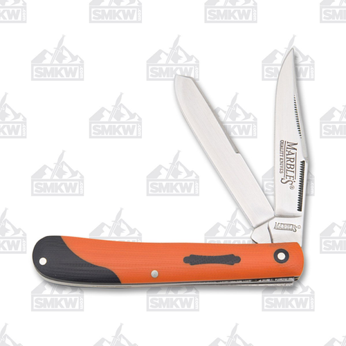 Marble's Orange G-10 Trapper Folding Knife