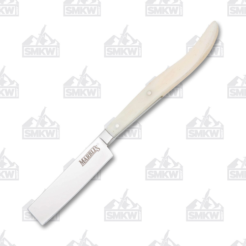 Marble's White Smooth Bone Mini Razor Fixed Blade Knife