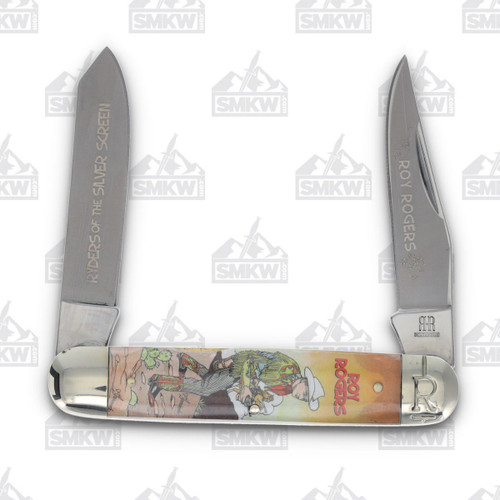 Rough Ryder Roy Rogers 'Riders of the Silver Screen' Canoe Folding Knife