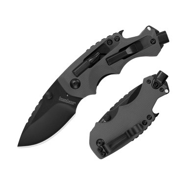 Kershaw Shuffle DIY Folding Knife 2.4in Plain Black Oxide Drop Point