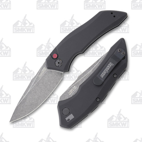 Kershaw Launch 1 Auto Folding Knife 3.4in Drop Point Blackwash Blade